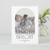 CHARLIE Black Arch Merry Bright Foto Weihnachten (Stehend Vorderseite)