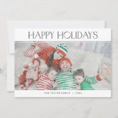 CHARLIE Black Happy Holidays Xmas Foto Weihnachten (Vorderseite)