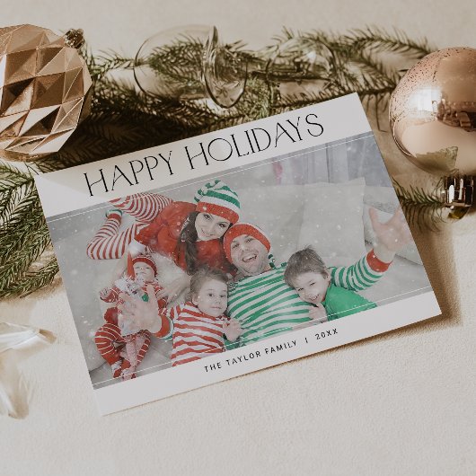 CHARLIE Black Happy Holidays Xmas Foto Weihnachten