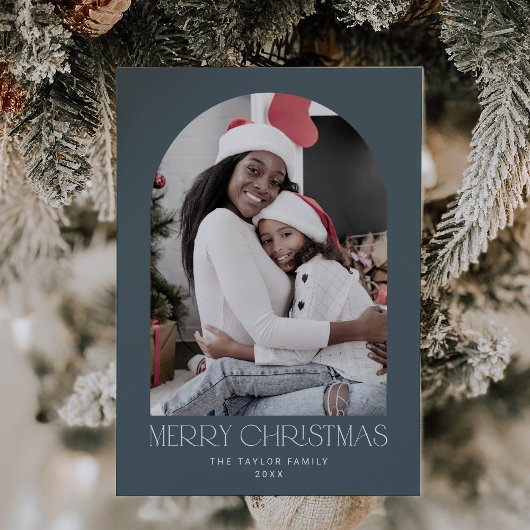 CHARLIE Blue Arch Xmas Foto Spaß frohe Weihnachten