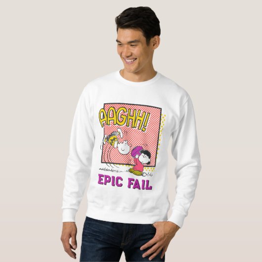 Charlie Brown and Lucy Football Comic Graphic Sweatshirt (Vorne ganz)