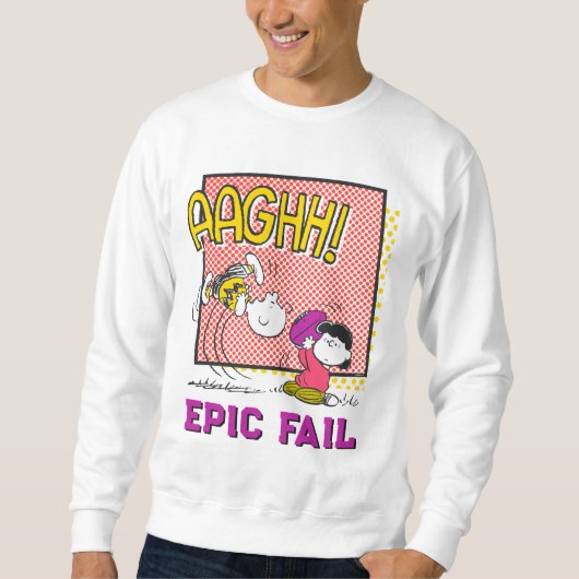Charlie Brown and Lucy Football Comic Graphic Sweatshirt (Vorderseite)
