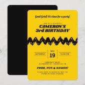 Charlie Brown Birthday Einladung (Vorne/Hinten)