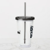 Charlie Brown "Good GTrauer" Rock Band T-Shirt Gra Acryltrinkbecher (Rechts)