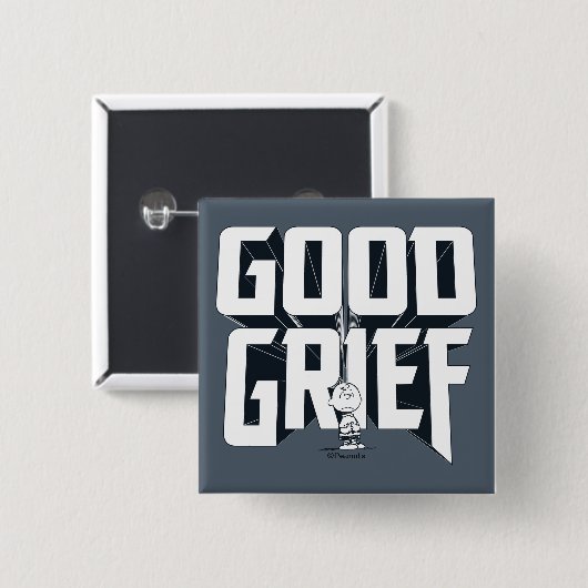 Charlie Brown "Good GTrauer" Rock Band T-Shirt Gra Button (Vorne & Hinten)