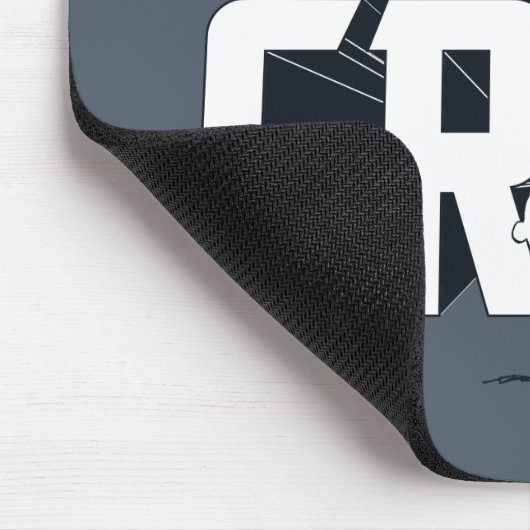 Charlie Brown "Good GTrauer" Rock Band T-Shirt Gra Mousepad (Ecke)