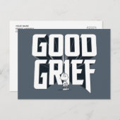 Charlie Brown "Good GTrauer" Rock Band T-Shirt Gra Postkarte (Vorne/Hinten)