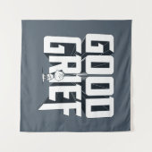 Charlie Brown "Good GTrauer" Rock Band T-Shirt Gra Wandteppich (Vorderseite (Horizontal))