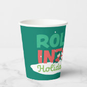 Charlie Brown | In die Urlaubssaison einrollen Pappbecher (Vorderseite)