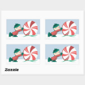 Charlie Brown | In die Urlaubssaison einrollen Rechteckiger Aufkleber (Blatt)