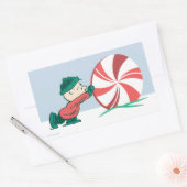 Charlie Brown | In die Urlaubssaison einrollen Rechteckiger Aufkleber (Umschlag)