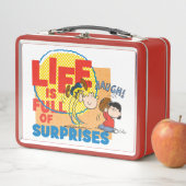 Charlie Brown & Lucy - Das Leben ist voller Überra Metall Brotdose (Beispiel)