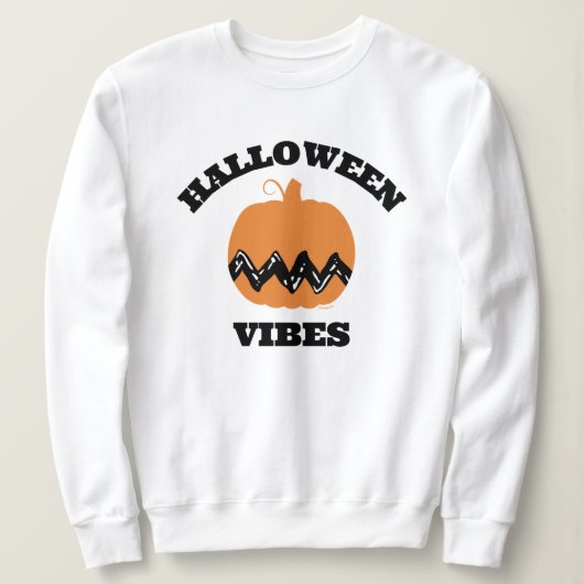 Charlie Brown Orange Pumpkin | Halloween Vibes Sweatshirt (Design vorne)