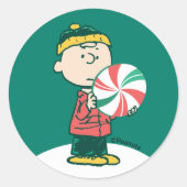 Charlie Brown Peppermint Candy Runder Aufkleber (Vorderseite)