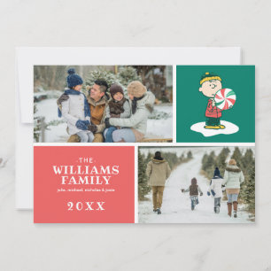 Charlie Brown Pfefferminzbonbon Feiertagskarte