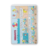 Charlie Brown & Sally am Strand Badematte (Vorderseite Vertikal)