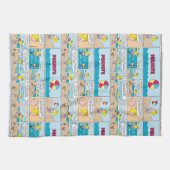 Charlie Brown & Sally am Strand Geschirrtuch (Horizontal)