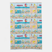 Charlie Brown & Sally am Strand Geschirrtuch (Vertikal)