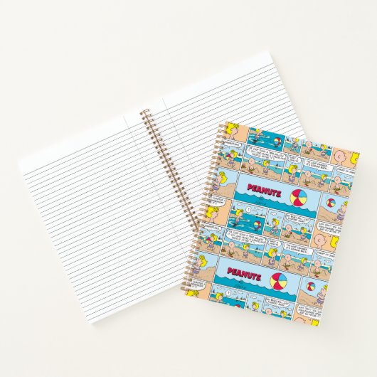 Charlie Brown & Sally am Strand Notizblock (Innenseite)