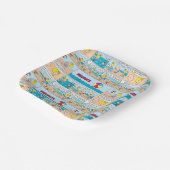 Charlie Brown & Sally am Strand Pappteller (Gewinkelt)