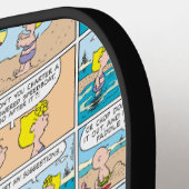Charlie Brown & Sally am Strand Pickleball Schläger (Linke Seite)