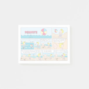 Charlie Brown & Sally am Strand Post-it Klebezettel