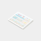 Charlie Brown & Sally am Strand Post-it Klebezettel (angewinkelt)