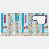 Charlie Brown & Sally am Strand Samsung Galaxy Hülle (Rückseite (Horizontal))