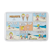 Charlie Brown & Sally Ice Cream am Strand Badematte (Vorderseite)