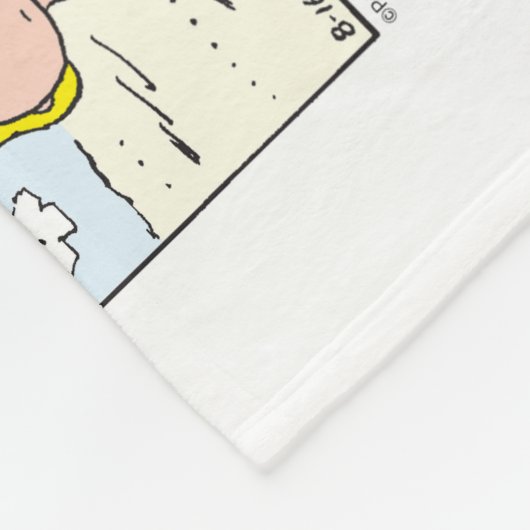 Charlie Brown & Sally Ice Cream am Strand Fleecedecke (Ecke)