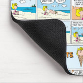 Charlie Brown & Sally Ice Cream am Strand Mousepad (Ecke)