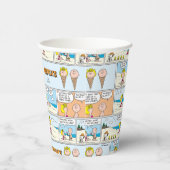 Charlie Brown & Sally Ice Cream am Strand Pappbecher (Rechts)