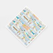 Charlie Brown & Sally Ice Cream am Strand Serviette (Ecke)