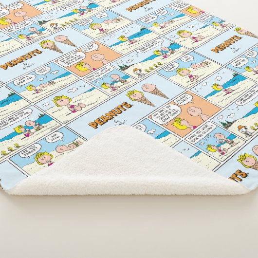 Charlie Brown & Sally Ice Cream am Strand Sherpadecke (3/4)