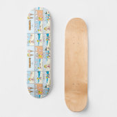 Charlie Brown & Sally Ice Cream am Strand Skateboard (Vorderseite)