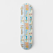 Charlie Brown & Sally Ice Cream am Strand Skateboard (Vorderseite)