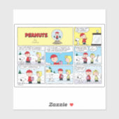 Charlie Brown | Schneekugel Aufkleber (Blatt)