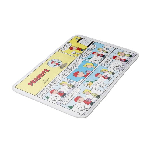 Charlie Brown | Schneekugel Badematte (Schrägansicht)