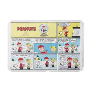Charlie Brown   Schneekugel Badematte