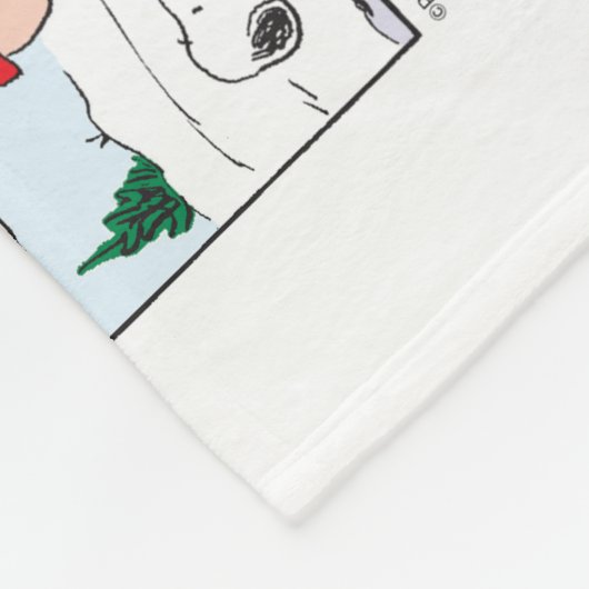 Charlie Brown | Schneekugel Fleecedecke (Ecke)