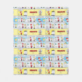 Charlie Brown | Schneekugel Fleecedecke (Vorderseite)