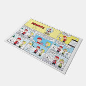 Charlie Brown | Schneekugel Fußmatte (Schrägansicht)