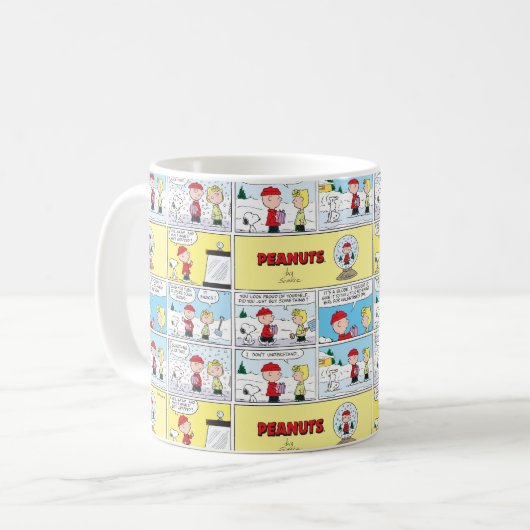 Charlie Brown | Schneekugel Kaffeetasse (Vorderseite Links)