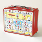 Charlie Brown | Schneekugel Metall Brotdose (Rückseite)