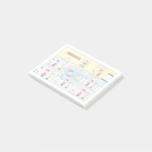 Charlie Brown | Schneekugel Post-it Klebezettel (angewinkelt)