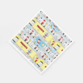 Charlie Brown | Schneekugel Serviette (Ecke)