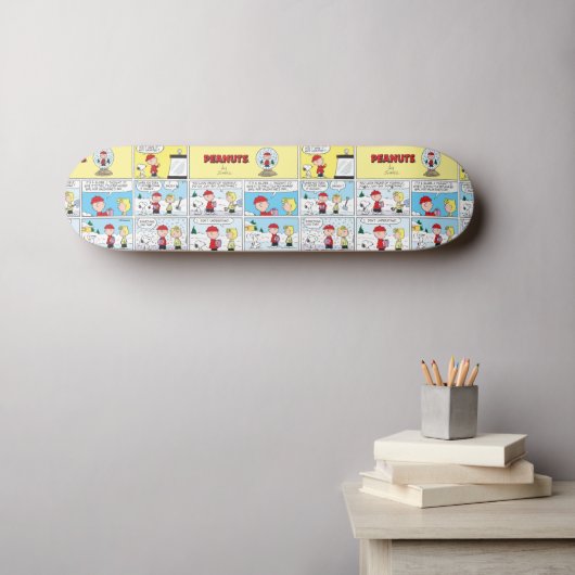 Charlie Brown | Schneekugel Skateboard (Wandkunst (Horz))