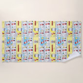 Charlie Brown | Schneekugel Strandtuch (Vorderseite)