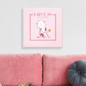 Charlie Brown & Snoopy - Liebe ist ein bester Freu Leinwanddruck (Insitu (Wohnzimmer))