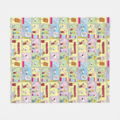 Charlie Brown, Snoopy & Sally | Eiscreme Fleecedecke (Vorderseite (Horizontal))